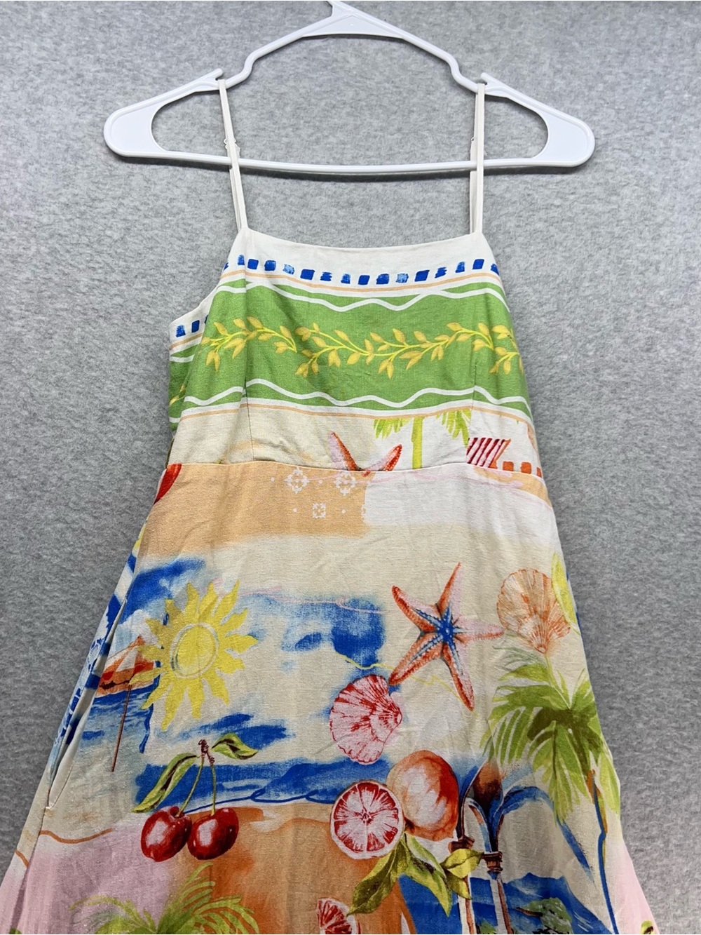 C&C California Multi-Color Tropical Print Maxi Dress
